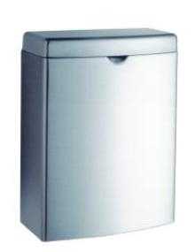 Gamco ND-1 Surface Mounted Sanitary Napkin Disposal, Stainless Steel with Satin Finish