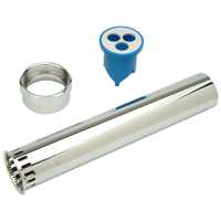 Zurn P6000-A-AA-CP, 1-1/2" X 8-1/2" FLUSH TUBE/VACUUM BREAKER W/NUT-CP