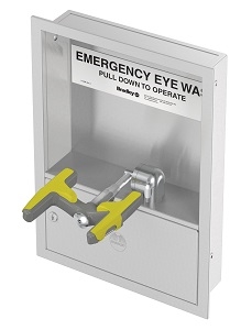 Bradley S19284J Recessed Cabinet Mount Swing Down Halo Eye/Face Wash Unit
