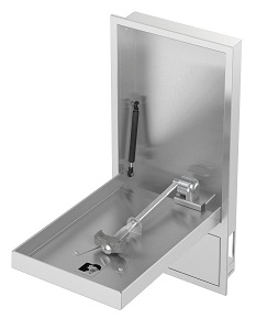 Bradley S19294HB Barrier Free Cabinet Concealed Swing Down Halo Eyewash Unit