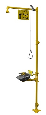 Bradley S19314 Series Combination Drench Shower and Halo Eyewash or Eye/Face Wash