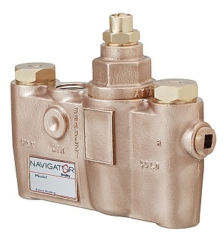 Bradley TMV45 Standard Thermostatic Mixing Valve, Lead Free Brass, 45 GPM, S59-2045