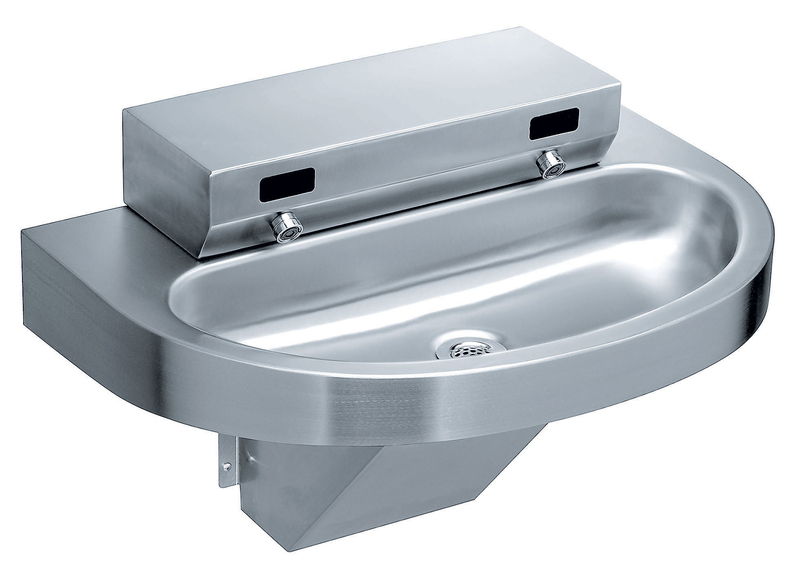 Bradley S93-574 BradMate Washfountain with Infrared Control, Barrier-Free, Wall-Mounted, Stainless Steel