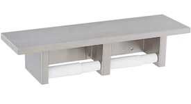 Gamco SPH-2 Surface Mounted Shelf with Toilet Tissue Dispenser Double Roll
