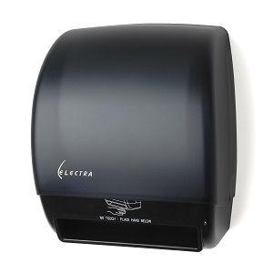 Automatic Electra Roll Towel Dispenser, AC Adapter, Touchless Restroom Paper Towel Dispenser, Palmer Fixture T246-BK, TD0246
