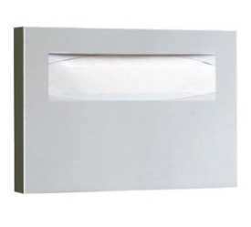 Gamco TSC-1 Surface Mounted Toilet Seat Cover Dispenser, Stainless Steel with Satin Finish