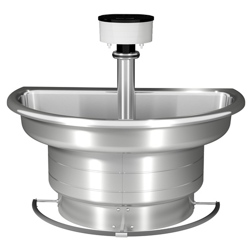 Bradley WF2704 Classic Washfountain, 54" Semi-Circular, Stainless Steel