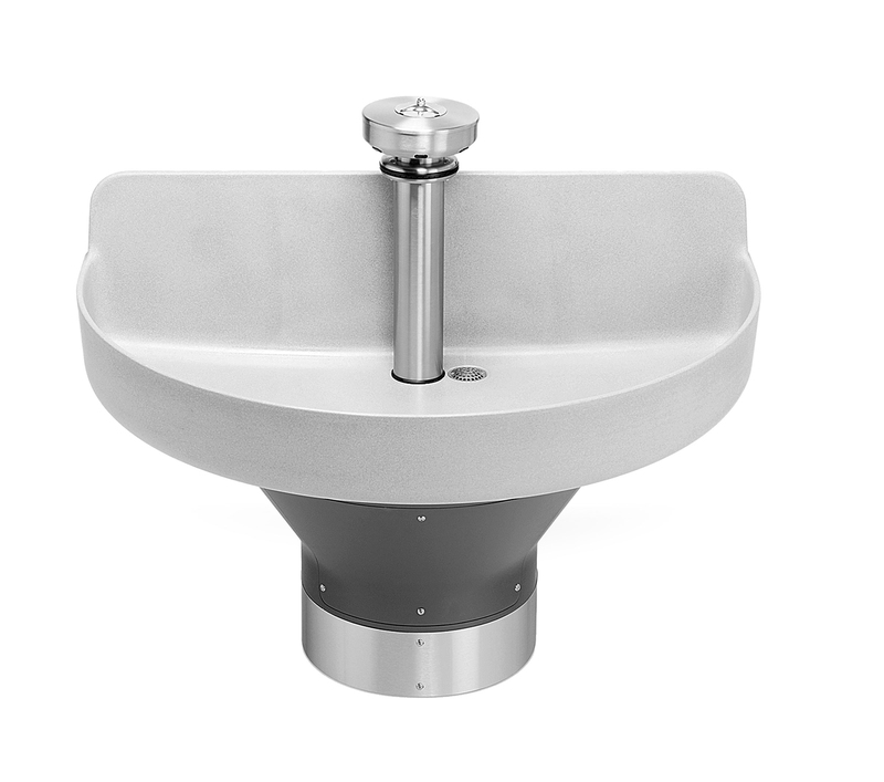 Bradley WF3204 Extra Height Classic Washfountain, 54" Semi-Circular, Terreon