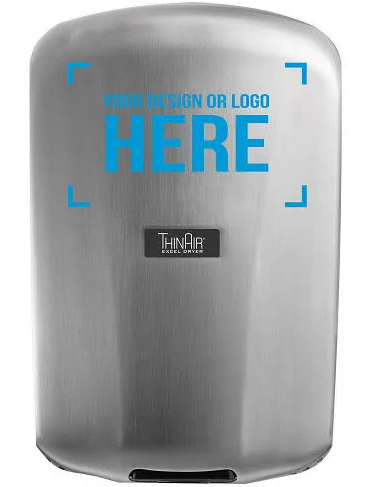  X-TA-SB-SI Excel Dryer TA-SB-SI ThinAir ADA Compliant Hand Dryer, Brushed Stainless Steel, Custom Cover