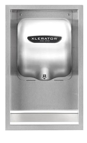 XLERATOR XL-40502 stainless steel recess kit - (Hand Dryer not included)