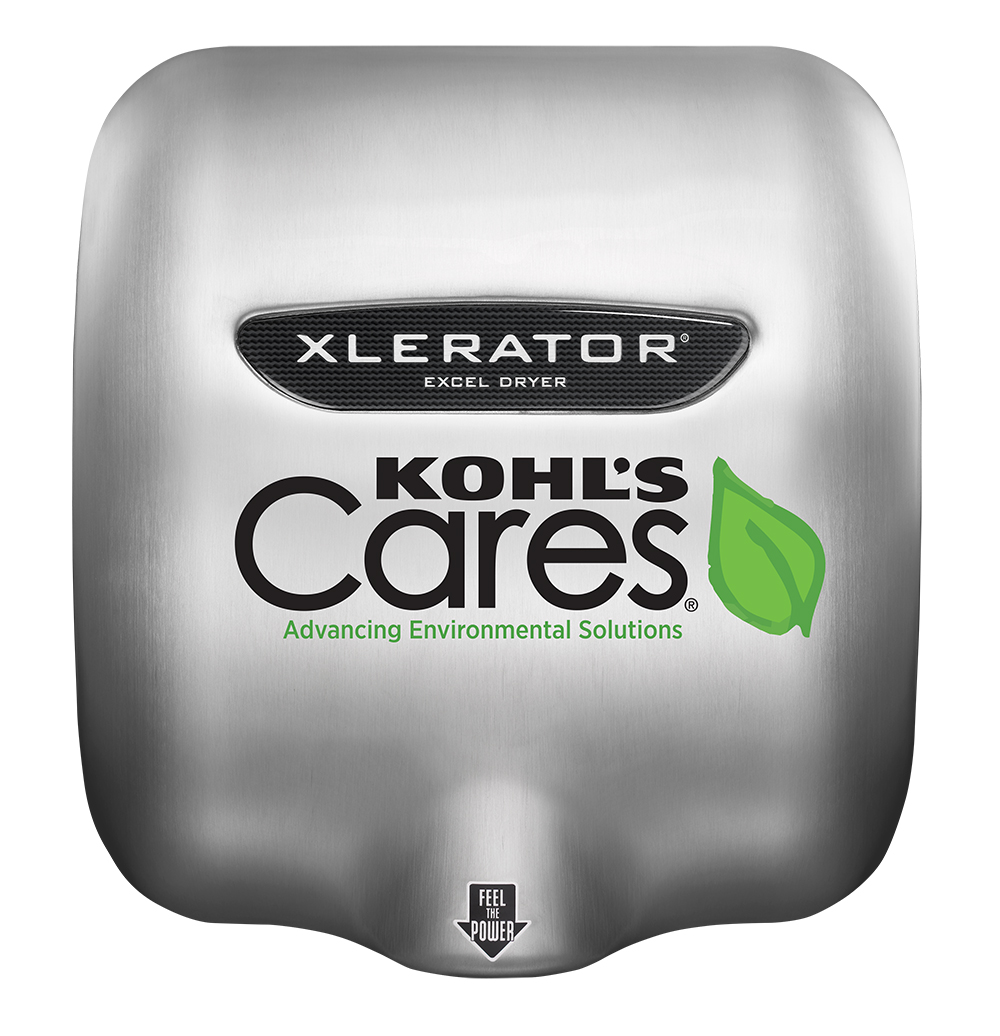 Excel Dryer XLERATOR Hand Dryer XL-SB-SI, Brushed Stainless Steel, Custom Cover XLERATOR Hand Dryer
