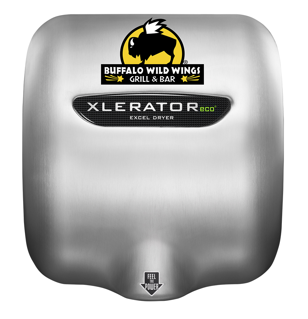 Excel Dryer XLERATOReco XL-SB-SI-ECO Hand Dryer, No Heat, Brushed Stainless Steel, Special Image Cover, Automatic Sensor, Surface Mounted, LEED Credits, GreenSpec Listed, Commercial Hand Dryer, 500 Watts