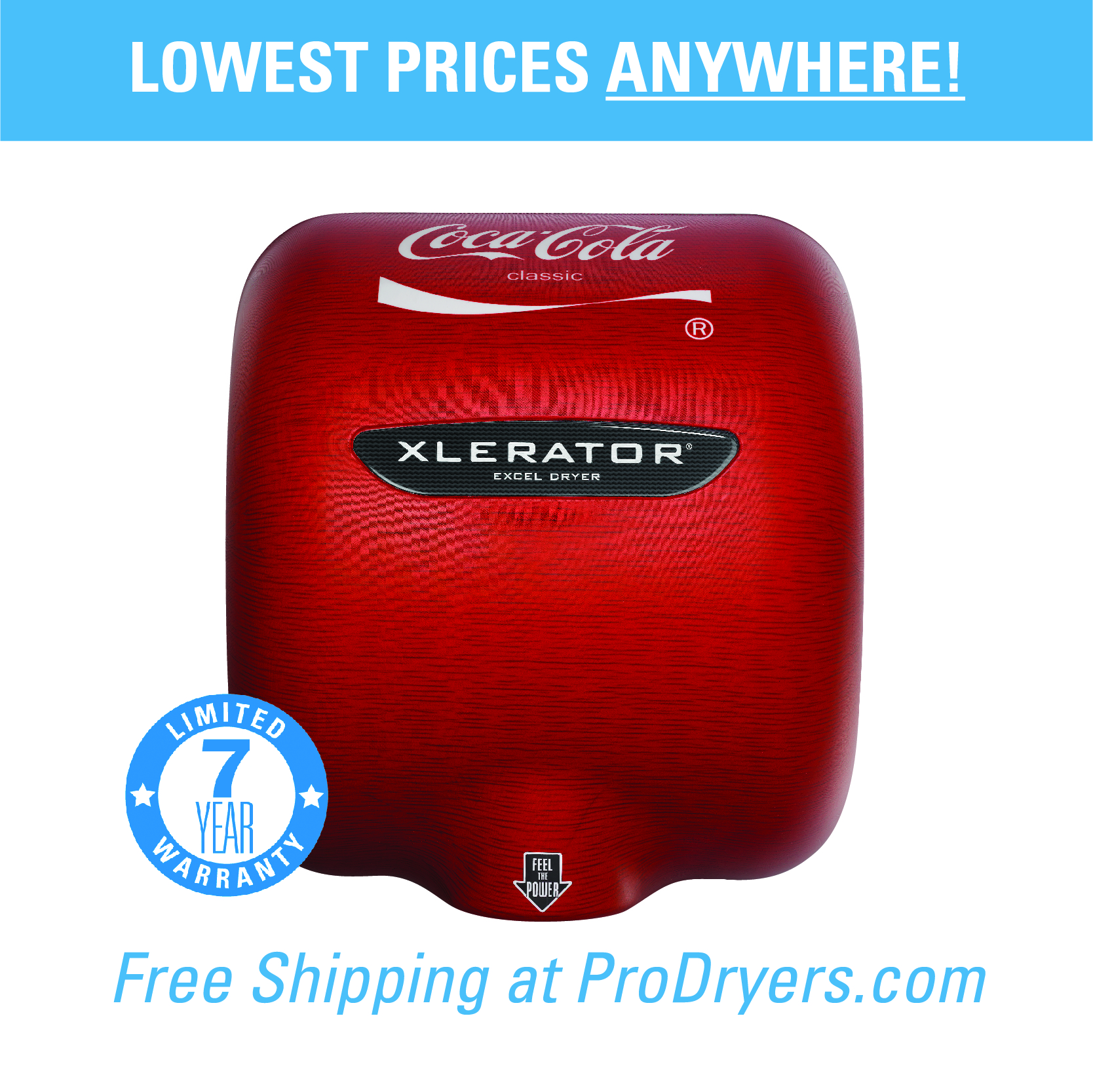  XL-SI Excel Dryer XLERATOR Hand Dryer XL-SI, Custom Cover XLERATOR Hand Dryer