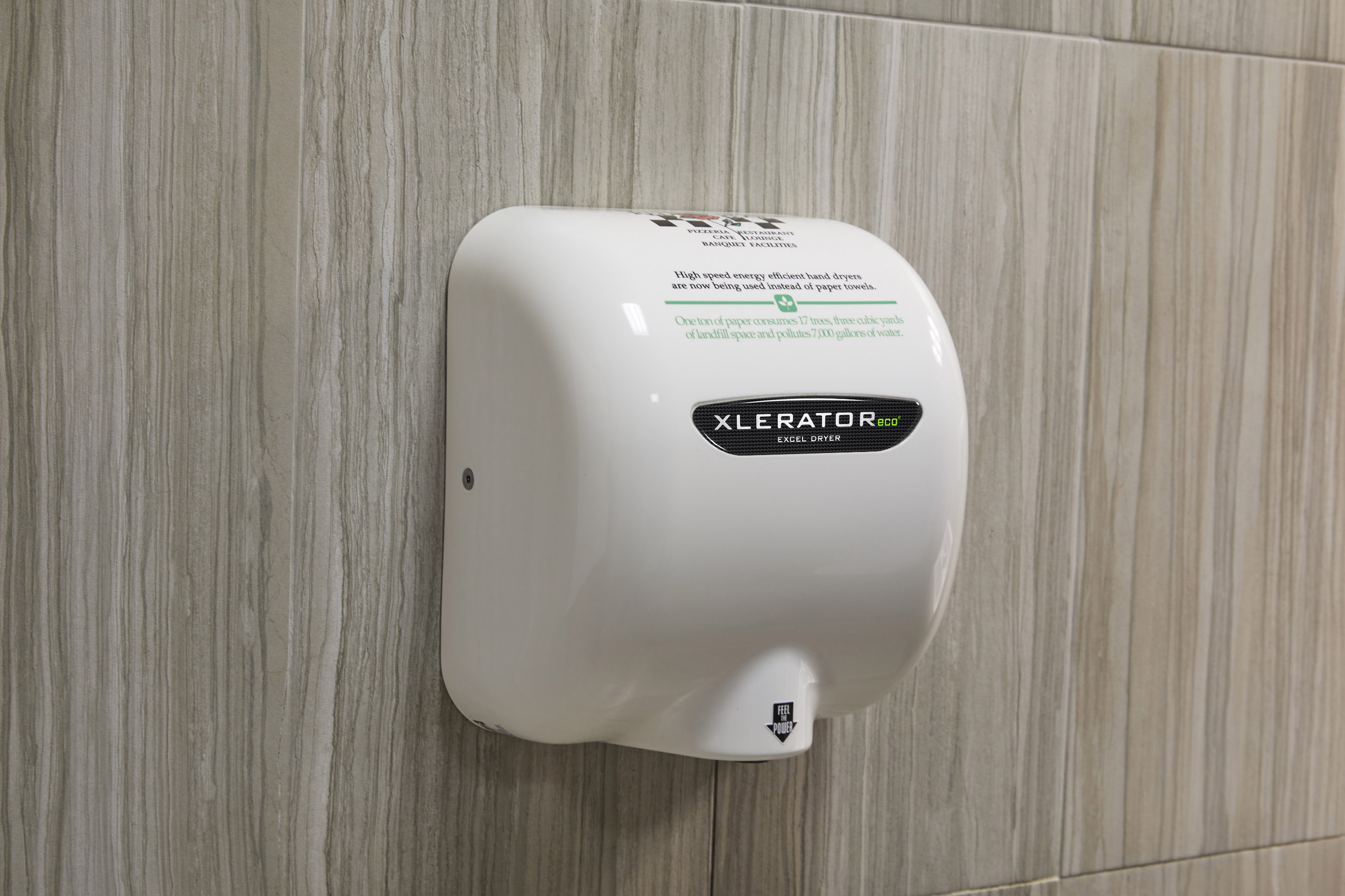 Excel Dryer XLERATOReco XL-SI-ECO Hand Dryer, No Heat, Special Image Cover, Automatic Sensor, Surface Mounted, LEED Credits, GreenSpec Listed, Commercial Hand Dryer, 500 Watts