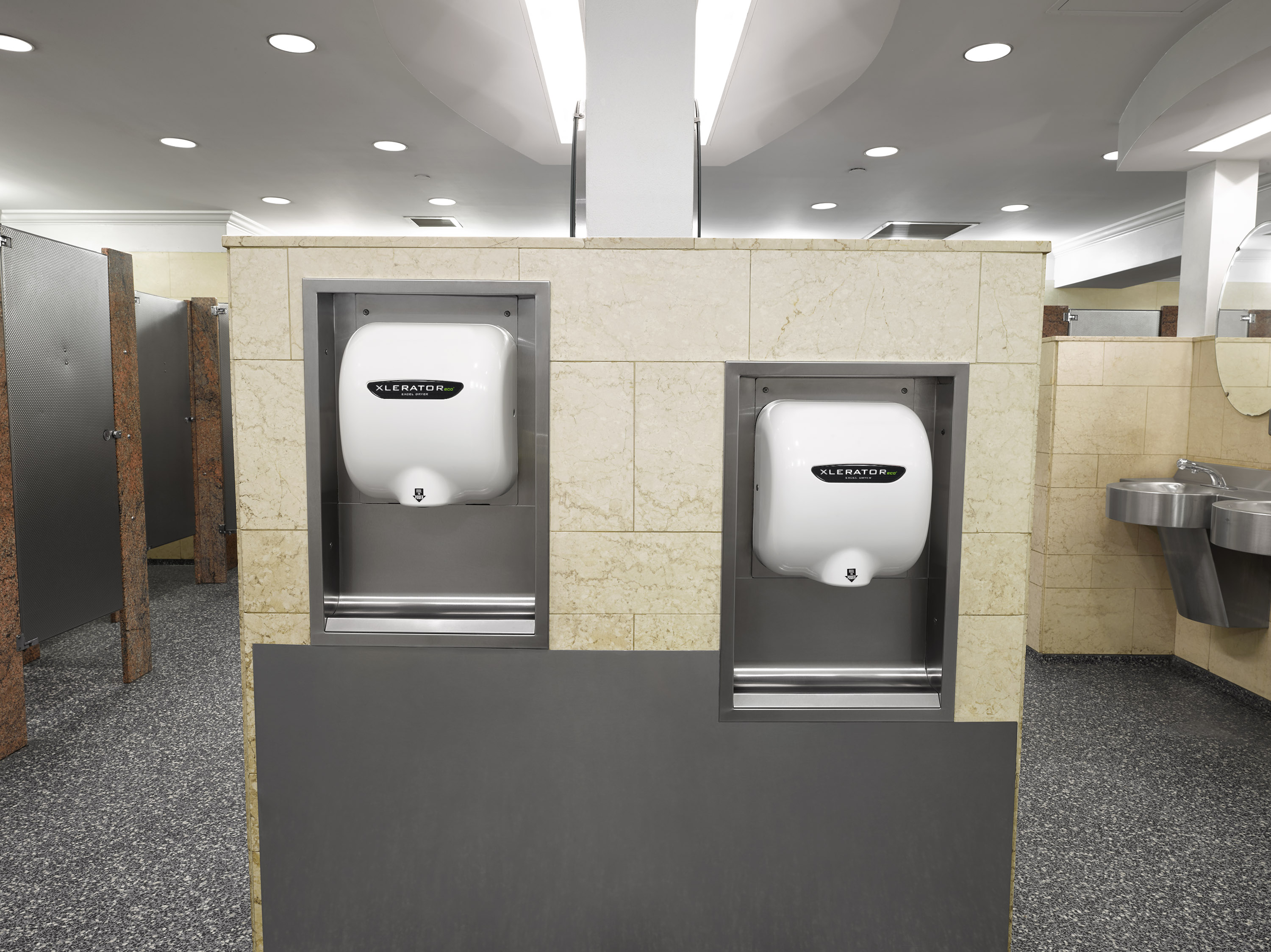 Excel Dryer XLERATOReco XL-W-ECO Hand Dryer, No Heat, White Zinc Die-Cast Cover, Automatic Sensor, Surface Mounted, LEED Credits, GreenSpec Listed, Commercial Hand Dryer, 500 Watts
