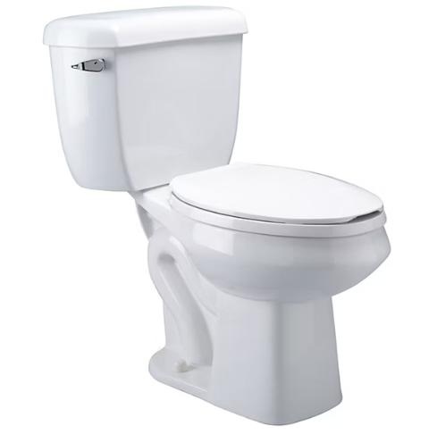 Zurn Z5570 1.6 gpf Pressure Assist, Elongated, Two-Piece Toilet