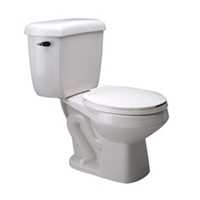 Zurn Z5576, Round Front Pressure Assist, 1.0 gpf, 2-pc toilet (DISCONTINUED)