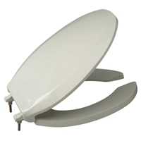 Zurn Z5957SS-RD, Round Seat, Open Front, With Cover, Stainless Steel Check Hinge (DISCONTINUED)