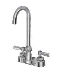 Zurn Z812A1-XL, AquaSpec 4" Centerset Faucet with 3-1/2" Gooseneck and Lever Handles