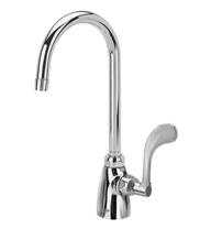 Zurn Z825B4-XL, AquaSpec Single Laboratory Faucet with 5-3/8" Gooseneck and 4" Wrist Blade Handle
