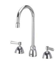 Zurn Z831B1-XL, AquaSpec Widespread Faucet with 5-3/8" Gooseneck and Lever Handles