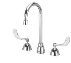 Zurn Z831B4-XL, AquaSpec Widespread Faucet with 5-3/8" Gooseneck and 4" Wrist Blade Handles