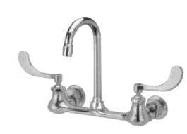 Zurn Z842A4-XL, AquaSpec Sink Faucet with 3-1/2" Gooseneck and 4" Wrist Blade Handles