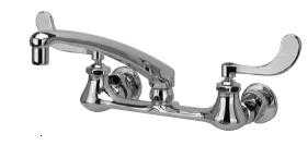 Zurn Z842G4-XL, AquaSpec Sink Faucet with 8" Cast Spout and 4" Wrist Blade Handles