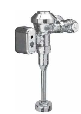 Zurn ZEMS6003PL-EWS-IS, 0.5 GPF AquaFlush Plus Exposed Hardwired Automatic Sensor Flush Valve For 3/4" Urinals with Integral Sensor