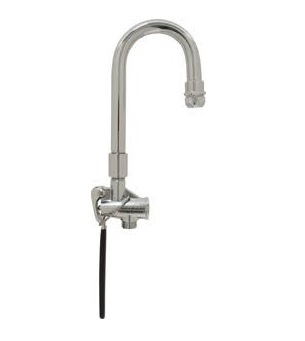 Chicago Faucets 90-GNABCP Chicago Faucets Part: Kettle Filler Valve with Gooseneck Spout and Screened Full-flow Outlet