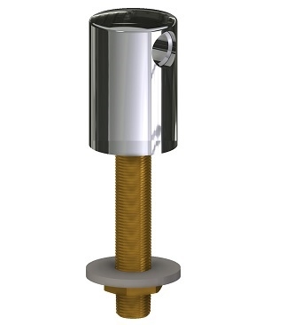 Chicago Faucets 981-WSCP Chicago Faucets Part: Turret with Two Side Outlets at 180 Degrees and Inlet Supply Shank