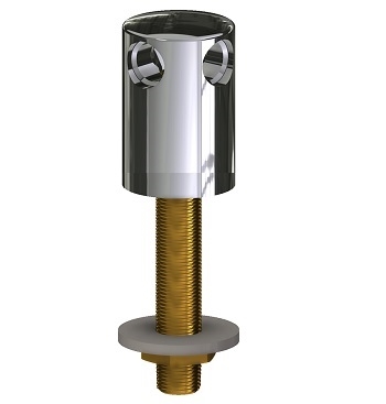 Chicago Faucets 983-WSCP Chicago Faucets Part: Turret with Three Side Outlets at 90 Degrees and Inlet Supply Shank