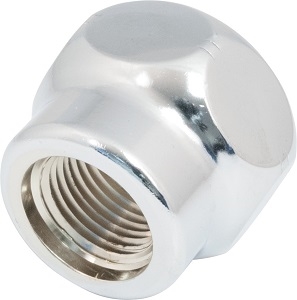 Chicago Faucets BA2JKABCP Chicago Faucets Part: Body Outlet Adapter, 1-1/16" - 18 UNEF-2B Thread Inlet, 3/8" - 18 NPT Female Thread Outlet