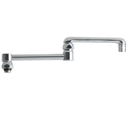 Chicago Faucets DJ13E35JKABCP Chicago Faucets Part: 13" Double Jointed Swing Spout, 1.5 GPM Softflo Aerator