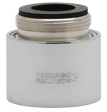 Chicago Faucets E32VPJKABCP Chicago Faucets Part: 2.2 GPM Vandal Proof Pressure Compensating Laminar Flow Non-Aerating Outlet, 13/16" - 27 UNS Male