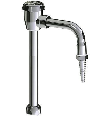 Chicago Faucets GN1BVBE7JKCP Chicago Faucets Part: 4-1/2" Rigid/Swing Gooseneck Spout with Atmospheric Vacuum Breaker, Laboratory Nozzle, 3/8" - 18 NPSM Female, 9-1/2" Faucet Height