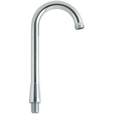 Chicago Faucets GNRGD1JKABCP Chicago Faucets Part: 3-1/2" Rigid Gooseneck Spout, 13/16" - 24 UNS Male Outlet, 8-1/2" Faucet Height