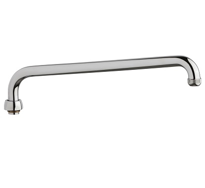 Chicago Faucets L15E1JKABCP Chicago Faucets Part: 14" L-type Swing Spout, Full Flow Quixtop Outlet, 4-5/8" Faucet Height