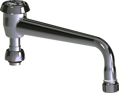 Chicago Faucets L8BVBE2-2JKCP Chicago Faucets Part: 8" L-type Swing Spout with Atmospheric Vacuum Breaker, 3/4" Hose Thread Male Outlet with Adapter, 4" Faucet Height