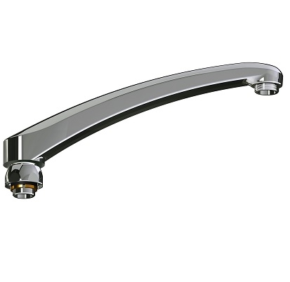 Chicago Faucets L8LEOJKAB Chicago Faucets Part: 8" L-type Swing Spout, 13/16" - 24 UNS Male Outlet, 4-3/8" Faucet Height