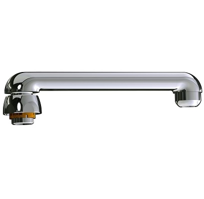 Chicago Faucets S6E1JKABCP Chicago Faucets Part: 6" S-type Swing Spout, Full Flow Quixtop Outlet, 1-5/8" Faucet Height