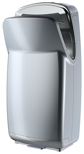 World Dryer V-649A V-649A World Dryer VMax V2 High Speed Vertical Hand Dryer 110-120V, HEPA Filter System, High Impact ABS, Brushless DC Motor, Silver