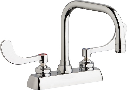 Chicago Faucets W4D-DB6AE35-317AB Workboard Sink Faucet
