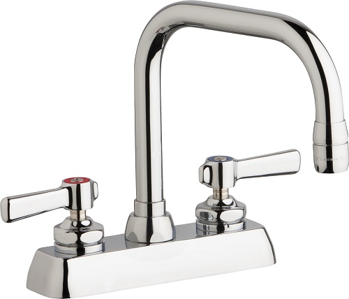 Chicago Faucets W4D-DB6AE35-369AB Workboard Sink Faucet