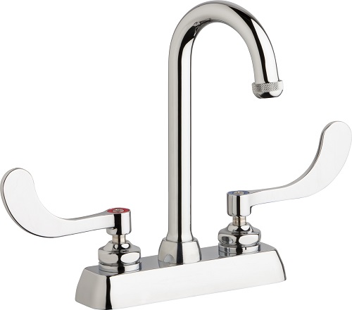 Chicago Faucets W4D-GN1AE1-317ABCP Workboard Sink Faucet