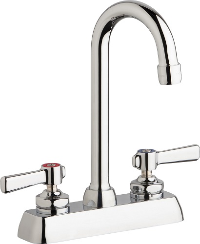Chicago Faucets W4D-GN1AE35-369AB Workboard Sink Faucet