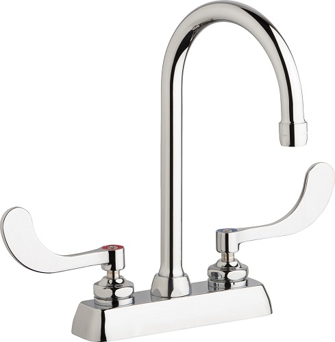 Chicago Faucets W4D-GN2AE35-317AB Workboard Sink Faucet