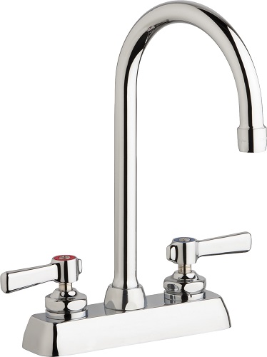 Chicago Faucets W4D-GN2AE35-369AB Workboard Sink Faucet