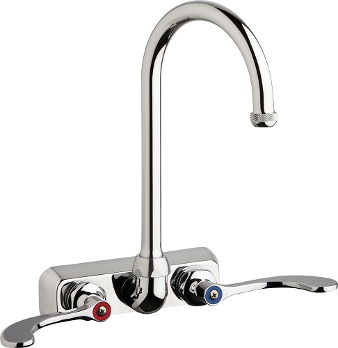 Chicago Faucets W4W-GN2AE1-317ABCP Workboard Sink Faucet