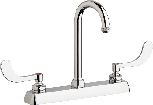 Chicago Faucets W8D-GN1AE1-317ABCP Workboard Sink Faucet